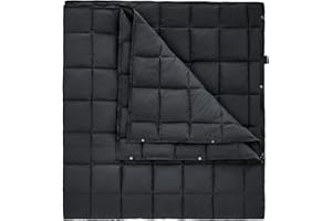 KingCamp Camping Blanket Lightweight Outdoor 79 x 57 in, Travel Blanket Multifunctional Warm, Sleeping Blankets Ultralight with Snap Button, Sleeping Quilt for Picnics Beach Camping Hiking Car Indoor