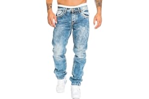 Tomwell Jean pour Hommes Pantalon Grandes Tailles Classique et élégant Straight Fit Jeans Denim