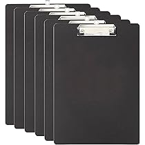 6Pcs A4 Clipboard, Plastic Transparent A4 Clipboard 5 Colors Paper Holder Writing Board For Memo Form Document On - View #13