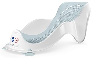 Angelcare ergonomischer Badesitz für die Baby-Badewanne Light Aqua, angenehm weiche Liegefläche, aufhängbar