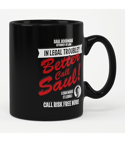 Better Call Saul - Breaking Bad - Ceramic Coffee Mug (Red) : Amazon.co.uk:  Home & Kitchen