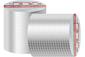 Taipintee Cinta de Butilo Autoadhesiva, 100mmx5m, Sellador Impermeable para Reparación de Fugas de Agua