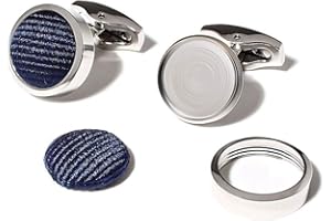 BRERA 67 - Gemelli Camicia Uomo Intercambiabili, Gemelli Uomo in seta, Gemelli da Polso Eleganti, Accessori Gioiello Made in Italy, Regalo Uomo