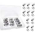 Motorcycle Battery Terminal Nut and Bolt Kit ，Machine Hexagon bolts Screw for ATV Vehicle, Scooter, Motorcycle,Quad Bike M6x12mm 10 Pack (Silver)