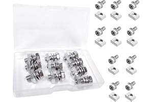 GLOBAL-DAILY Motorcycle Battery Terminal Nut and Bolt Kit ，Machine Hexagon bolts Screw for ATV Vehicle, Scooter, Motorcycle,Quad Bike M5x10mm 10 Set (Silver)