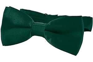 DonDon Nœud papillon avec crochet Pour enfants Garçon lié et réglable 9 x 4,5 cm brillant effet soie