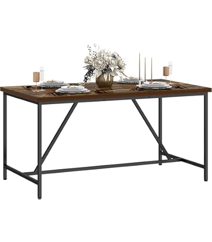 Tavolo Da Cucina Allungabile In Legno Massello - Design Italiano, Colore Noce Scuro - Foto 11