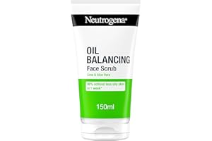 Neutrogena Oil Balancing Face Scrub (1x 150ml) for Oily Skin, Helps Remove Excess Oil and Clear Pores, For a Refreshed, Mattified and Radiant Complexion