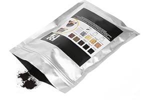 FILFEEL 100g Haarverdichtungs Fasern Pulver – Nachfüller, Haarverdicker Lösung gegen Haarausfall Concealer volleres dichteres Haar für natürlich dicker aussehendes Haar (Dunkelbraun)