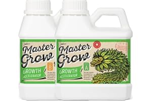 Xpert Nutrients Master Grow A+B (1L) - Fertilizante de Crecimiento Básico para la Fase Vegetativa de las Plantas, Nutriente Líquido de Crecimiento, Estimulador de Cultivo Interior y Exterior