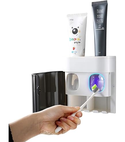 Distributeur Automatique De Dentifrice, Porte-Brosse À Dents Mural Sans