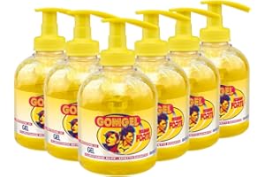 Gomgel Gel Capelli a Fissaggio Forte con Dispenser, Effetto Bagnato, Plurivitamine B5-pp, Protezione Uv - 6 x 250 ML