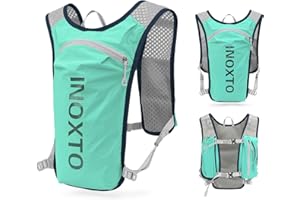 INOXTO Sac à dos de course, sac d'hydratation léger de 5 l, convient pour la randonnée en plein air, la compétition cycliste, le gilet d'alpinisme, le sac à dos, pour homme et femme
