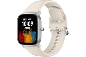 Higgs Silikonowy pasek kompatybilny z Amazfit Bip 3/3pro/Bip U pro/Bip S/Bip S Lite/Bip Lite Kobieta Mężczyzna, 20 mm Sportowe Bransoletki Amazfit GTS 2/GTS 4 Mini/GTS 2e/GTS 3 42 mm, Amazfit GTS 2