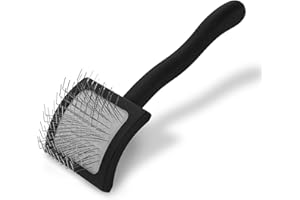 Chris Christensen Baby K Mini Slicker Brush Grooming Like a Pro Fluff Detangling Style Saves Time & Energy Black Small Pet Brush Perfect for Dogs & Cats