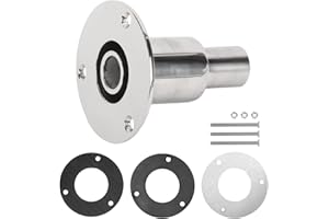 ‎AWAGAS awagas 24mm Durch Rumpf Auspuff Hautanpassung Edelstahl 316 Schiffsauspuff Rohrauspuff Montage Standheizung Auspuff Bootsablauf Marine für Dieselheizung LKW Boot Auto Schiffshardware Zubehör