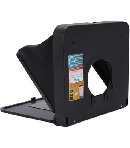 Leeventi Teleprompter 5.0 I Compatible avec iPhone, iPad, smartphones Android, appareil photo ou vidéo I Compatible avec tous les trépieds I 600 g, 30 × 40 × 3 cm5