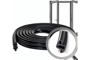 VARGORT Joint de fenêtre, S-1150, (5mts) | Joint fenetre isolation pour une meilleure protection thermique et phonique. Joint caoutchouc adaptable aux fenêtres PVC, empêchant les infiltrations d’air et d’eau.