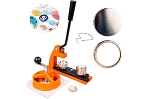 ‎ENTERPRISE PRODUCTS Buttonmaschine 25mm Pins | Button Maker mit 500 Buttons | Buttons Selber Machen | Button Maschine Set mit Kreisschneider | Europäisch gemacht | Auswechselbare Größen | Buttons Anstecker | Buttonpresse
