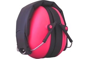 Viwanda Schalli | Kinder Kapselgehörschutz Pink, Faltbar Weichschaum Lärmschutz Kids Schule Lernen Konzentration Meditation Konzert Gehörschutz Jugendliche (+6 Jahre), SNR: 24.3dB, REACH konform