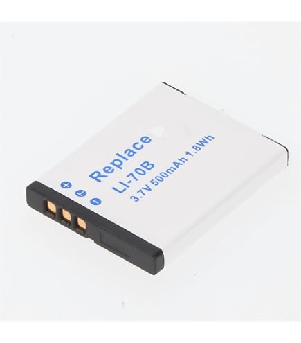 2 Akkus Für Olympus X940 & VG-160 – 500 MAh, 3,6 V Li-Ion – Ersatz Für Li-70B