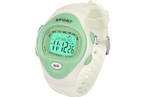 SOCICO Kids Digital Watches for Girls Boys Aged 3-10, Childrens Outdoor Sports Waterproof Watch with Led Light,Alarm Clock, Stopwatch, 12/24H for Kids Great Gifts