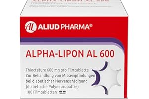 ‎AL ALIUD PHARMA ALIUD PHARMA Alpha-Lipon AL 600, 100 Filmtabletten: Mit Alpha-Liponsäure, bei diabetisch bedingter Nervenschädigung