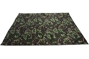 AELOA Telo Tarp, Riparo Antipioggia Leggero Impermeabile Portatile Antipioggia Impermeabile Tarp Telo con Custodia (Mimetica) (Taglia : 2 * 2m)