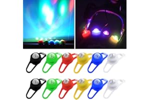 Mineup Kinderwagen Licht, 12 Stück wasserdichte Kinderwagenlicht Silikon, 3 Modi LED Silikonleuchten, LED Kinderwage Licht, Kinderwage Beleuchtung für Alle Kinderwagen Outdoor Läufer