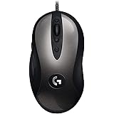 Logitech G MX518 Gaming Mouse Hero Sensor 16, 000 Dpi Arm Processor 8 Programmable Buttons (German Packaging) - Black