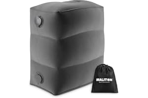 Maliton Podnóżek do samolotu, nadmuchiwany podnóżek dla dzieci, poduszka podróżna o regulowanej wysokości, do samolotu, samochodu, podróży, biura, malucha, samolotem, niezbędne rzeczy w podróży