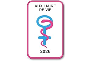 SIGNAL SAFETY Autocollant Sticker - Vignette Caducée 2026 pour Pare Brise en Vitrophanie - V9 Auxiliaire de Vie