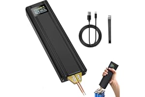 Afenau Akku Punktschweißgerät, Punktschweißgerät für Akkus mit Automatik & Manuelle Modi, 80 Einstellbaren Tragbarer Spot Welder, Hochtemperaturschutz, Akku Schweißgerät für Batterien DIY