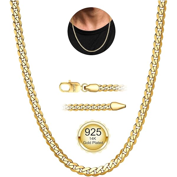 Aretas 3/4/5/6mm roestvrijstalen zilveren halsketting pantserketting heren ketting Cubaanse zilveren ketting sieraden cadeau Cuban Chain Necklace voor mannen jongens hem 40/45/50/55cm, 55 cm