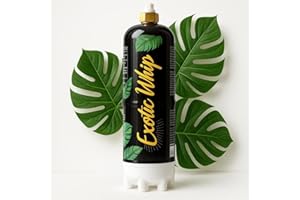 MAGICWHIP ExoticWhip 8g N2O per sifoni panna – equivale a 86 capsule – 100% riciclabile. Cilindro in acciaio inox di alta qualità, ideale per feste e preparazioni culinarie.