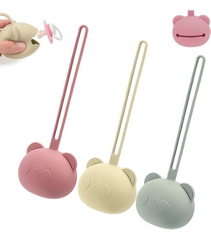 Zouwel 3 Stck Schnullerbox, Silikon Schnuller Aufbewahrung, Schnullerbox  fr Unterwegs Tragbar Staubdicht, Schnuller Box BPA-frei (A) : Amazon.de:  Baby