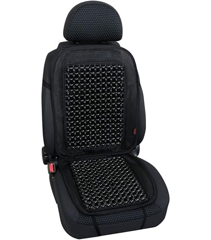 LifeUp Housse Siège Voiture Rafraîchissante Gris - Respirante Avec Massage - Compatible Airbag