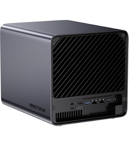 R1 Intel N150 Mini PC 4C/4T,Support 44T(2 * 22T) 2-Bay Storage, 3