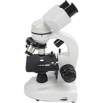 Microscopio Binoculare MAXLAPTER 40X-1000X - Per Bambini E Adulti, Con Adattatore Telefono