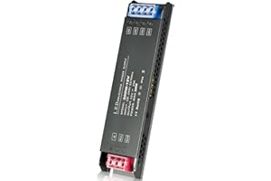 AXFEE Transformador 220v a 12v, 300W Controlador LED Voltaje Constante, drive luz Fuente Transformador, Ultra Fino Fuente de Alimentación 220V a 12V(entrada: 110-220V, Salida: DC 12V 25A)