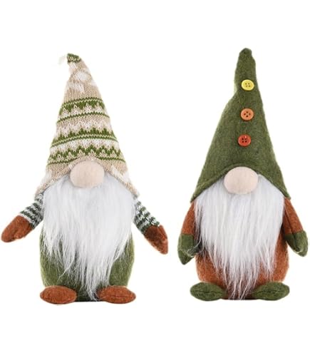 Set 3 Gnomi Natalizi Seduti 31 Cm - Decorazioni Natalizie Per Caminetto E Tavola - Folletti Peluche