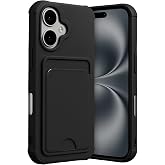 CONSTRAIN - iPhone 17 ile uyumlu Kılıf Kamera Ve K&ouml;şe Korumalı Kartlıklı C&uuml;zdanlı Yumuşak Renkli Silikon Kapak i&ccedil;i Kadife - S