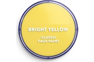SK INFINITY | Classic Face and Body Paint 18 ml Professional Water Based, Single Cake Makeup Supplies for Adults, Kids (Classic Bright Yellow)