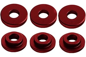 DEWHEL Shifter Cable Bracket Bushings For Ford FOCUS ST & RS 2013-up 6 Speed Manual Transmissions Red