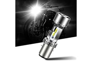 TECTICO S2 Ba20d LED Headlight Bulbs 6000K Xenon White +300% Super Brighter High/Low Beam for Motorcycle Motorbike, 1 Lamp