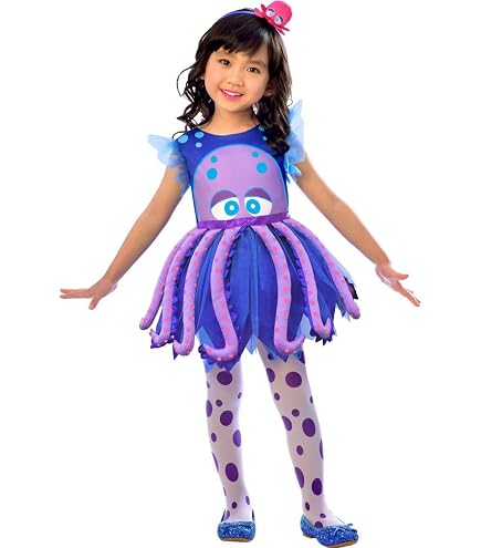Nemo Tutu-Kleid Für Mädchen – Glitzerndes Fisch-Kostüm Mit Tutu-Rock, Aus Polyester
