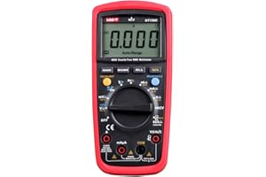 UNI-T UT139C CAT III 600V UT139 Series True RMS Digital Multimeter with Frequency,NCV,Resistance, Voltage,Temperature measurement,Red/Grey