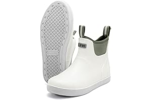 Sowdus Gummistiefel Herren Gefütterte, Original Grundlegend Wasserdicht Atmungsaktiv Stiefeletten, Anti-Rutsch Mode PVC Chelsea-Stiefel, Gummistiefel Herren