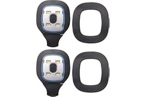 Juwacoo 2 Pcs USB Rechargeable Light for LED Beanie Hat, Replaceable Headlamp Cap DIY Hat Light, Upgraded LED Beanie Hat USB Rechargeable Light for All Types of Hats, Ideal for Work, Outdoor Activitie