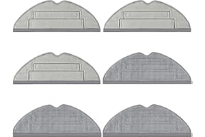 QINU Paños para Roborock S8, Paños Repuesto para Roborock S8 Pro Ultra,Paños Limpieza Accesorios para Roborock S8+, 6 Paños Lavables Piezas Repuesto para Roborock S8 S8+ S8 Pro Ultra S8 Plus Aspirador